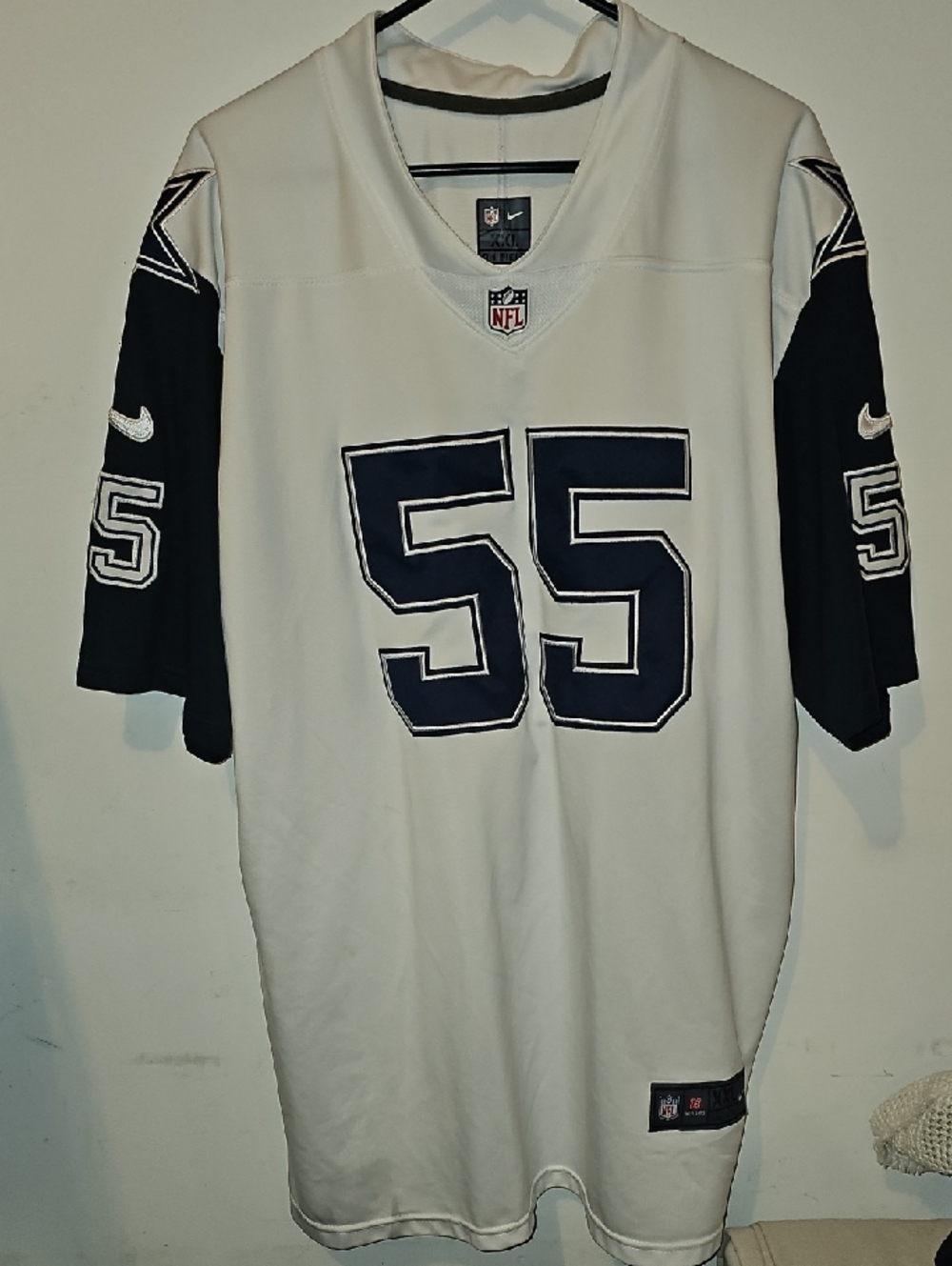 NFL Dallas Cowboys On The Field Jersey!! Sz XXL. Blue And White